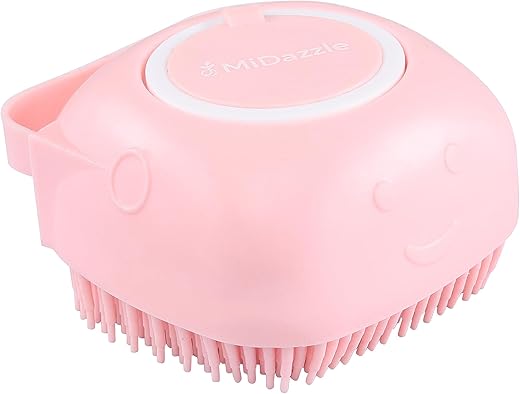 Midazzle Silicon Massage Bath Brush Hair Scalp & Bathing Brush For Cleaning Body | Silicone Bath Wash Scrubber Cleaner & Massager For Shampoo Soap Dispenser | Bathing Tool |…