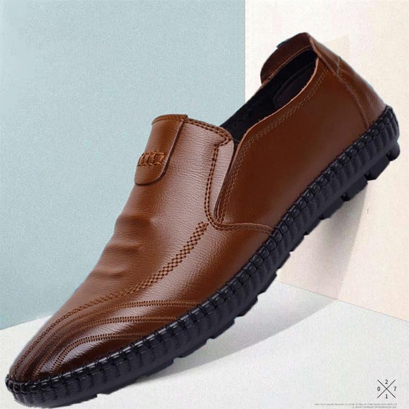 Men's Loafers are Casual, Fashionable, Anti-Slip Soles and Comfortable Outdoor Shoes in Solid Color2