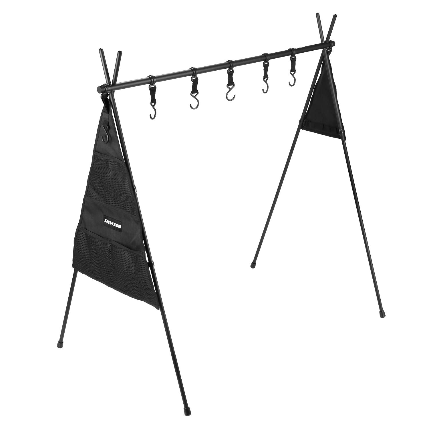 ✨FLYFLYGO ランタンフック プラスチック製 直径19mm キャンプ 黒