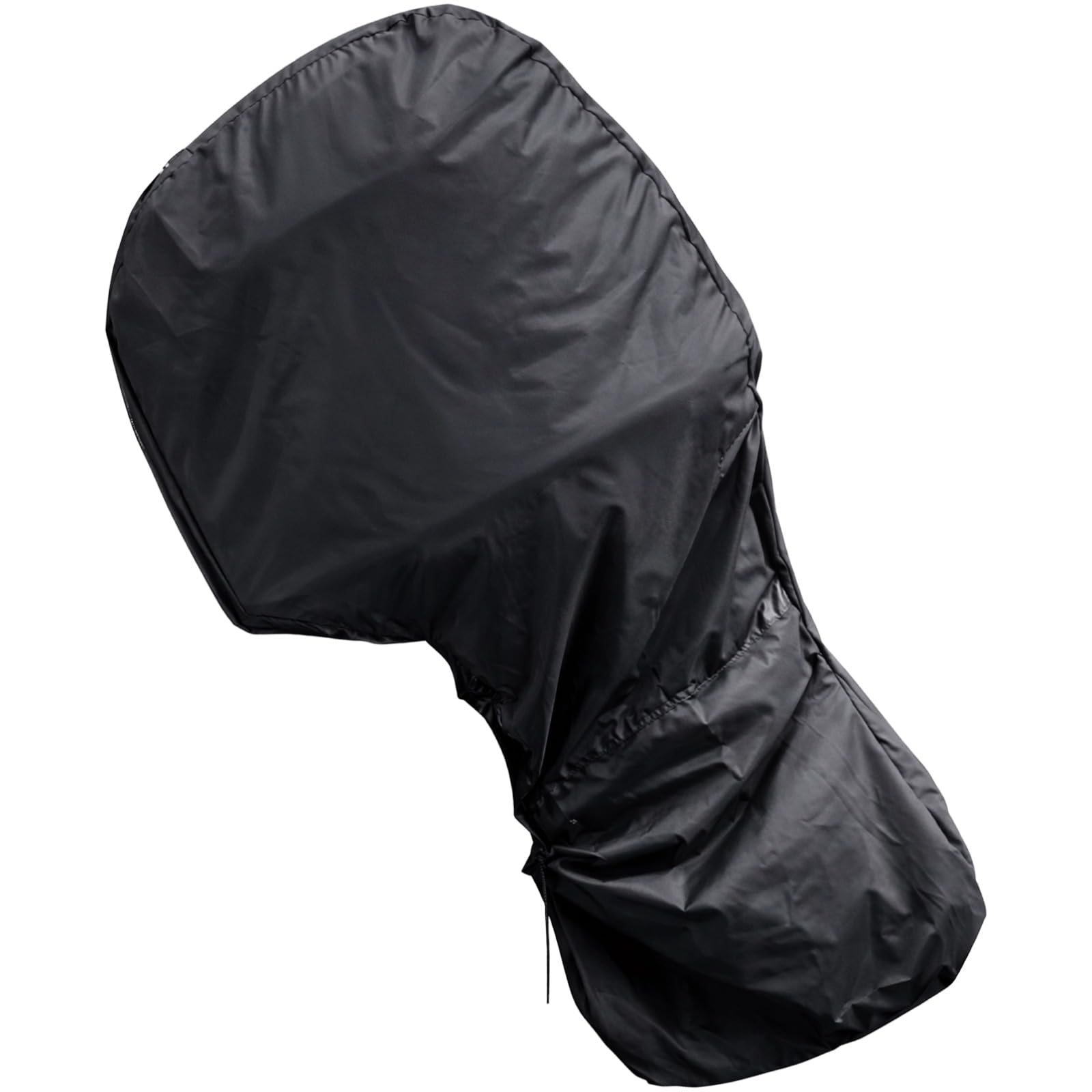 Telo di copertura per motore fuoribordo in tessuto Oxford 420D, nero, impermeabile, 236 x 500 x 195 cm, con coulisse e cerniera, contro il sole e la polvere, per 175-225 HP