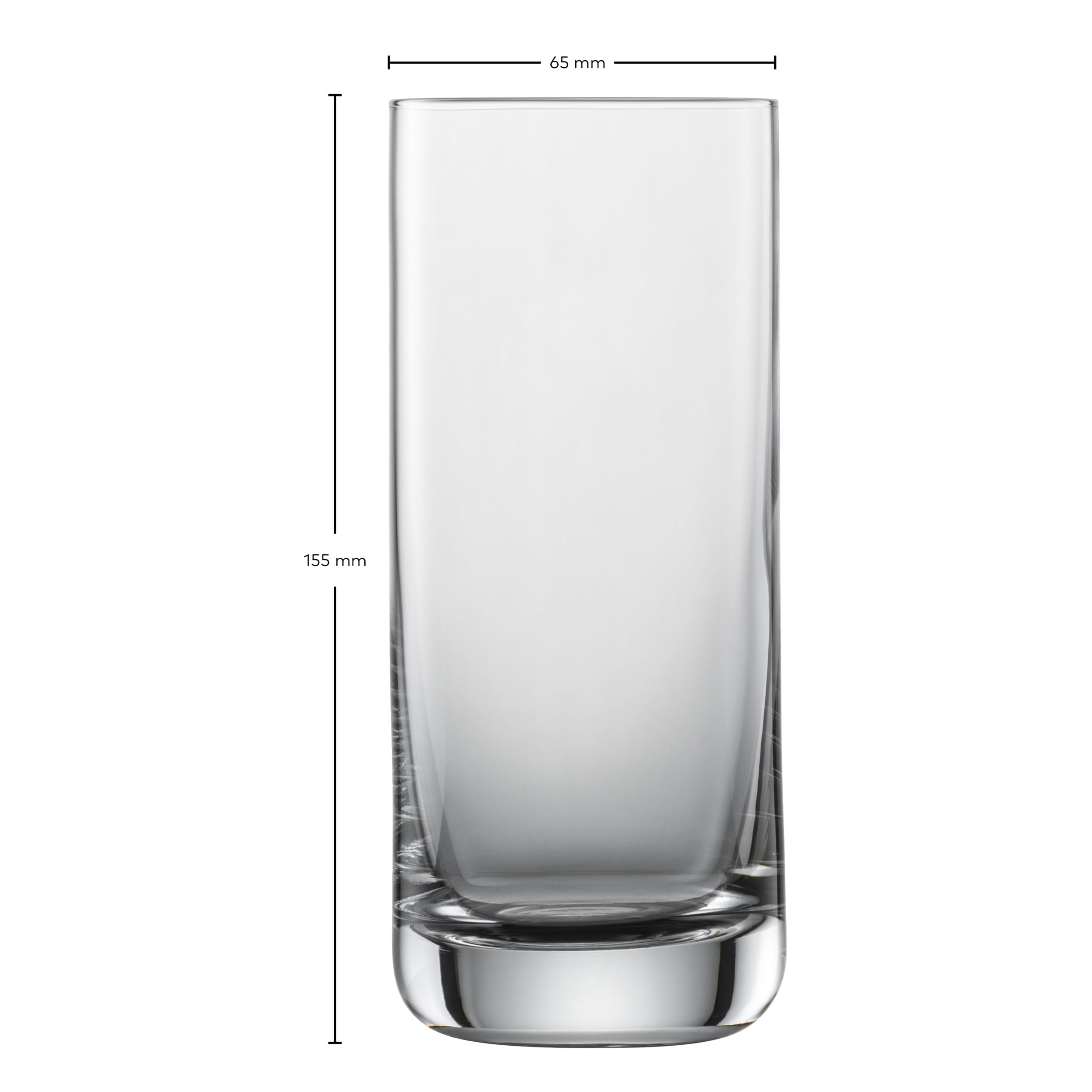 Schott Zwiesel Szklanki do longdrinków Simple (zestaw 6 szt.), proste szklanki do longdrinków, nadają się do mycia w zmywarce, Made in Germany (nr art. 123665)