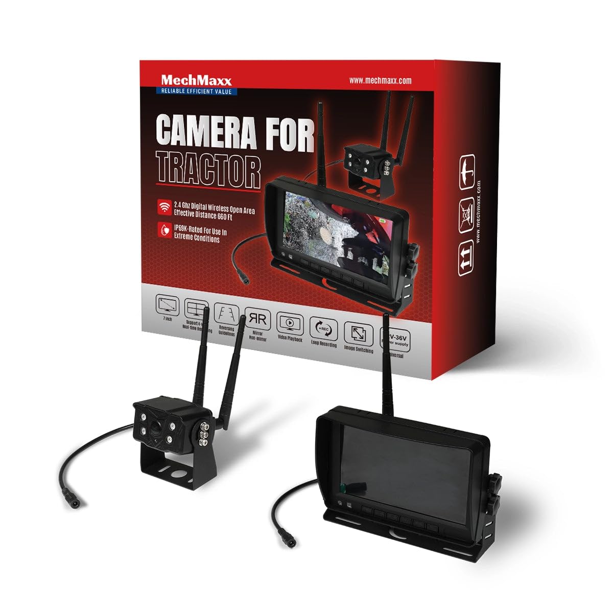 Amazon.com: Mechmaxx Farming HD Backup 1080P Camera for Agri