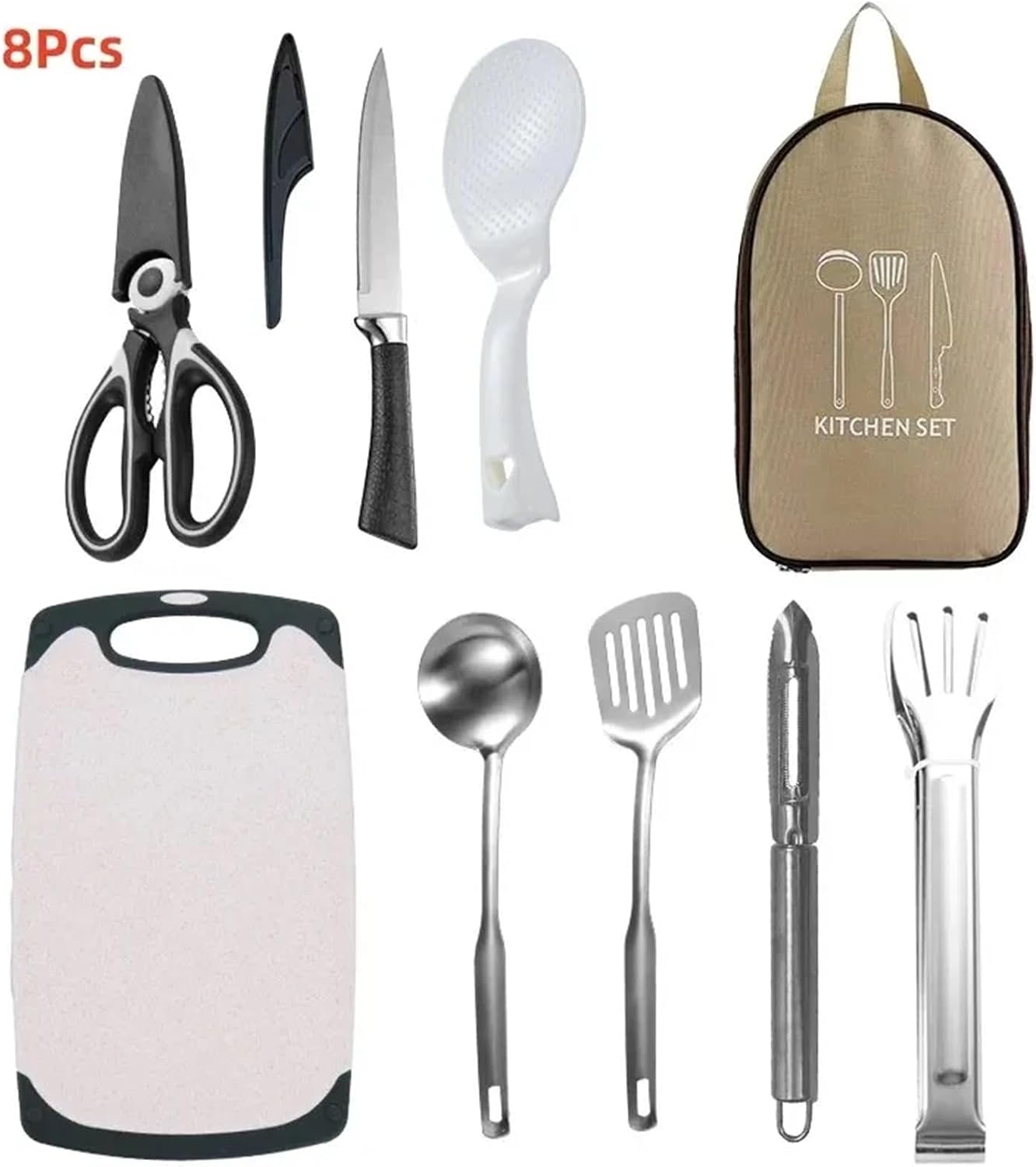 Camping Utensil Set Outdoor Cutlery Portable Set Picnic Knives Kitchenware Supplies Camping Equipment Full Self-Driving Touring for Travel