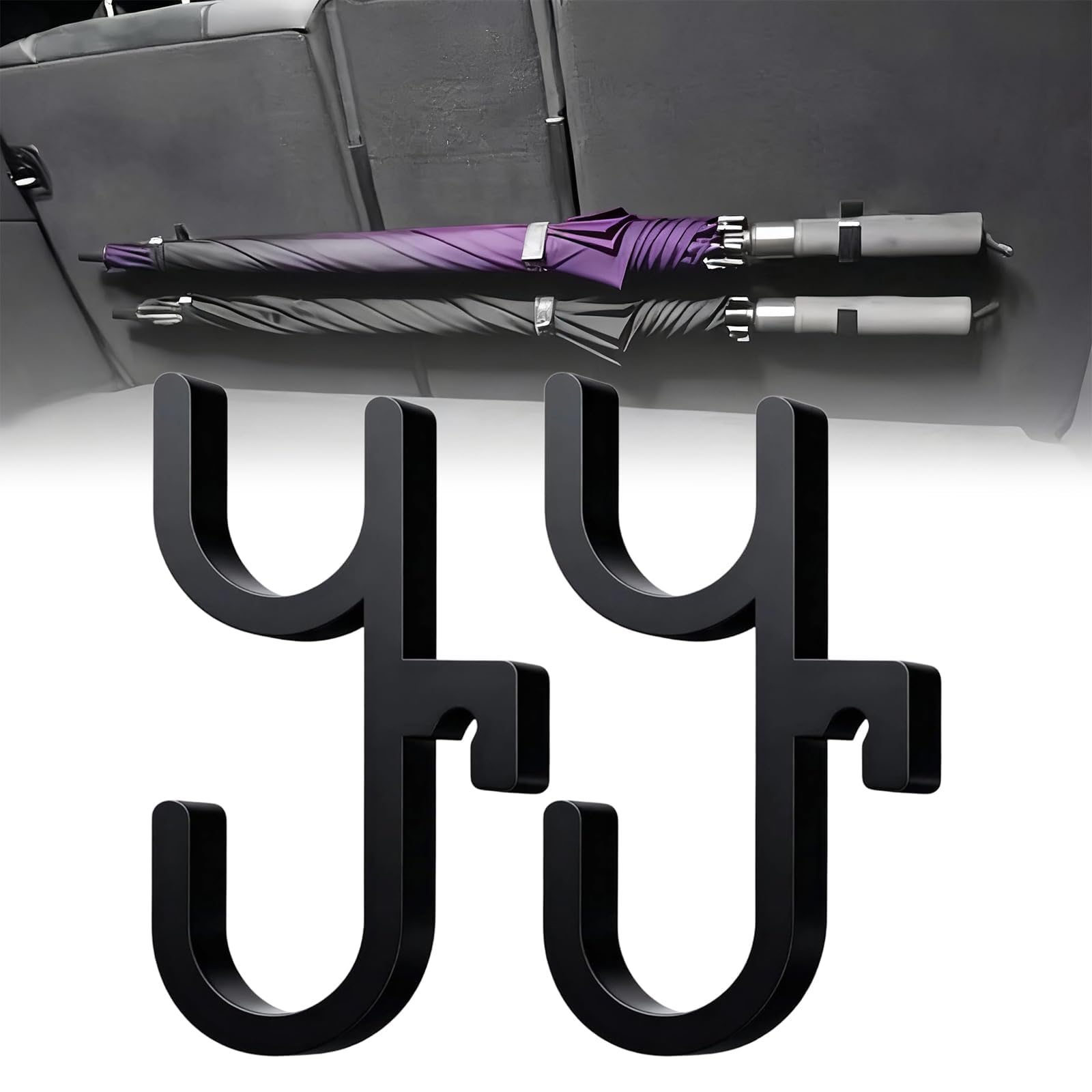 LVLIANGWANXIANGBAIHUO 2 PCS Car Umbrella Hooks for Renault Alpine A290 (2025) Accesorios, Waterproof Trunk Organizer Storage Clips,Space Saving Interior Accessories,Practical Auto Part