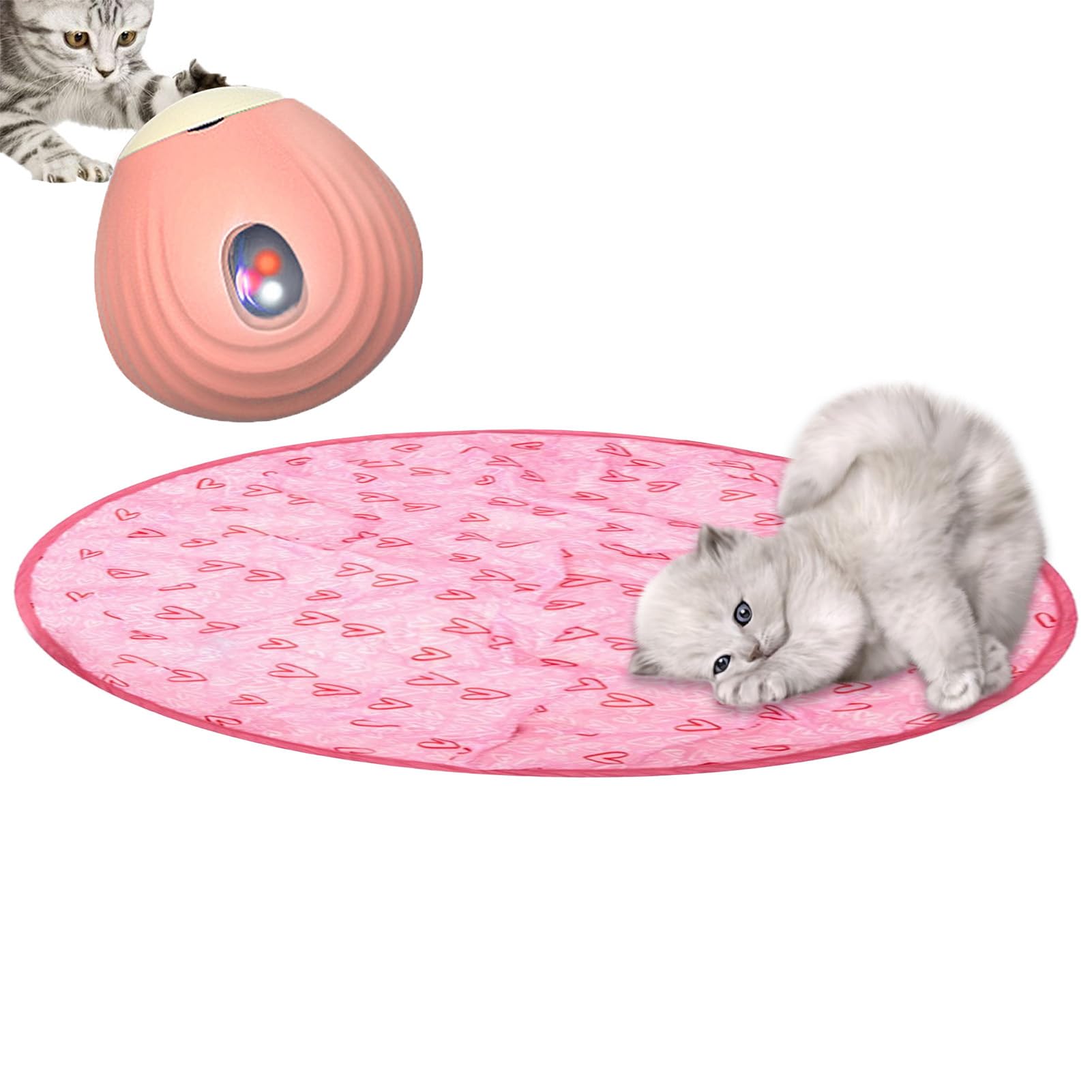Amazon | 2 In 1 模擬インタラクティブ狩猟猫おもちゃ 猫狩猟マット 