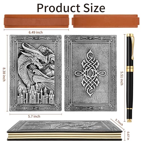 Journal en cuir synthétique DND avec stylo pour ne plus perdre vos notes - 3