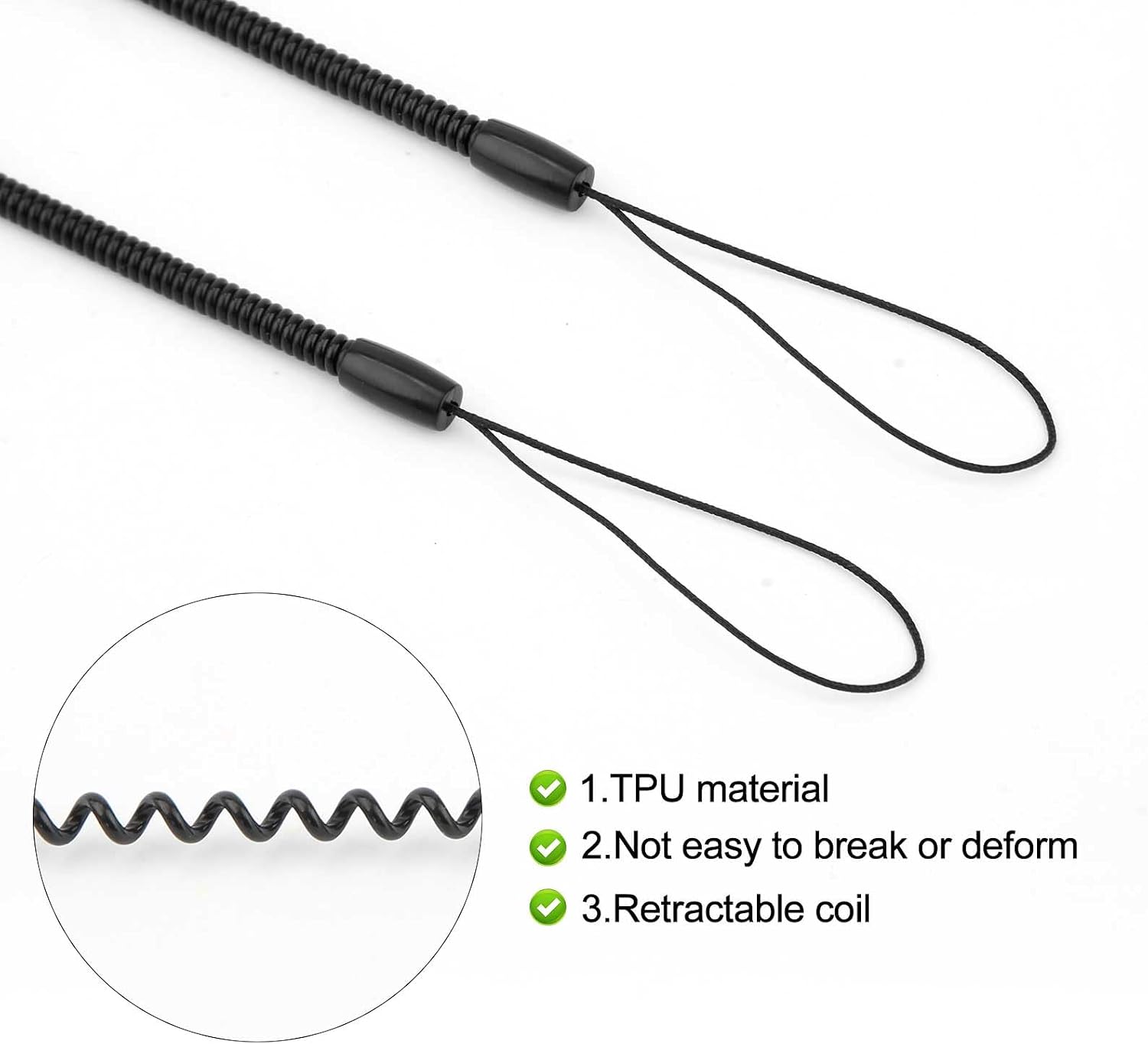 XIHIRCD 12pcs Elastic Tether Lanyard, 9.4 Inch Touch Pen Tether