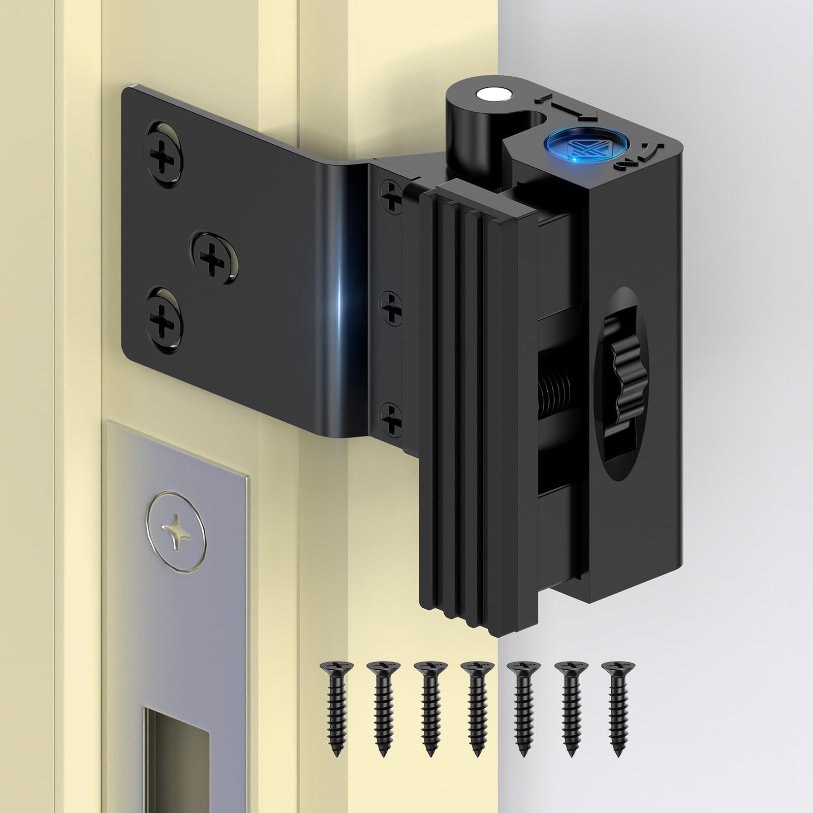 Cerradura de refuerzo para puerta de hogar, 800 libras, resistente a la fuerza, cierre de tope para puerta delantera, apartamento y hotel, solución de seguridad y privacidad para el hogar