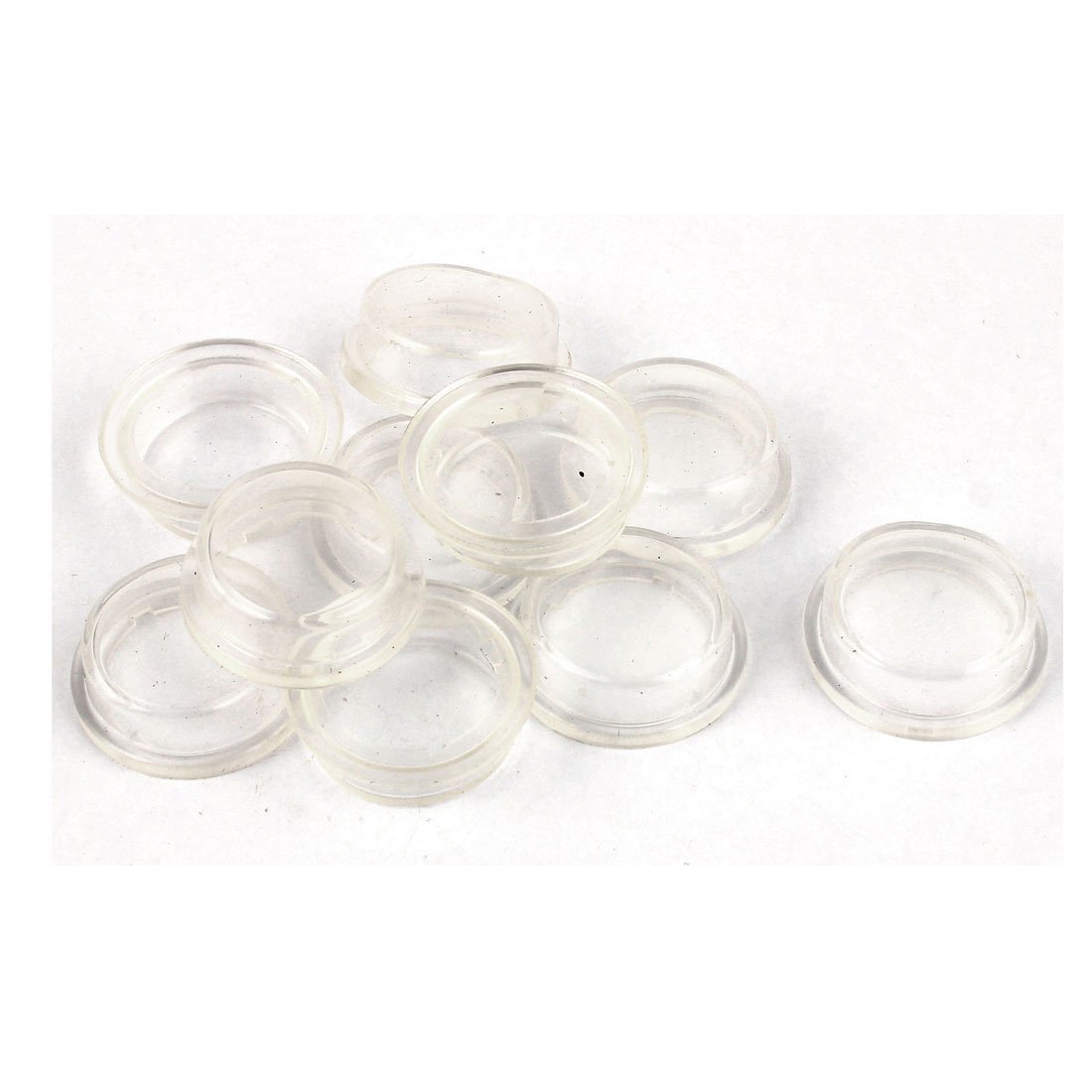 Uxcell White Sourcingmap® 10 Pcs Clear Silicone Waterproof Rocker Switch Protect Cover Round Caps