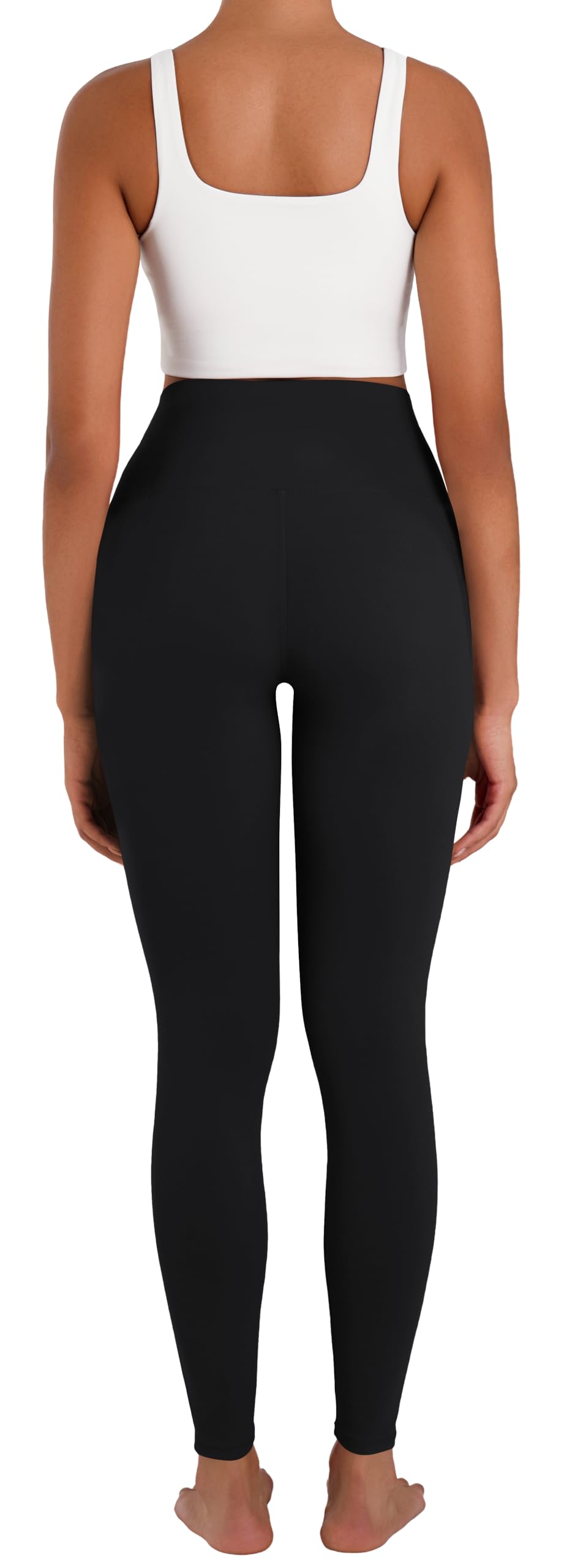 Sunzel - Leggings da allenamento da donna contenitivi a vita alta, nero, XL