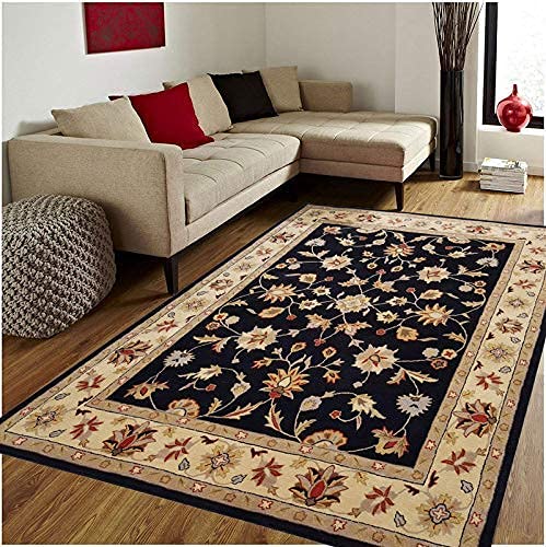 DORNIER RUGS Embossed Carved Handmade Export Quality Tuffted Pure Woollen Thick Geometrical Carpet for Living Room Bedroom Size 4 x 6 feet (120X180 Cm) Multi (B098QXNXBG) Amazon Price History, Amazon Price Tracker