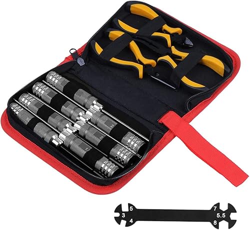 Miniatura 1 de Kits de herramientas para automóvil a control remoto 11 piezas hexagonales, Phillips, planos, destornilladores, alicates, llave, herramientas de