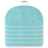 NIXOOT 6 Stück Ersatzpad für Leifheit CleanTenso Power 2.0 Dampfreiniger, Mikrofaser Dampfmop für Alle Böden, Wischbezug Effiziente Wasseraufnahme und Starke Dekontamination