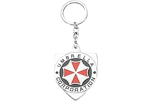 Exquisite Resident Evil Charm Keychain: Symbol of Umbrella Corporation