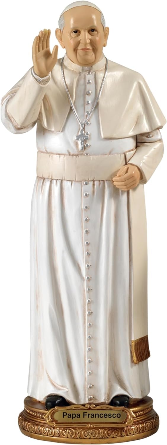 Statue Figurine Resin Pope Francis H 30.5 cm l.11,5 pb11822