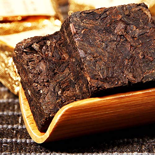 通用 Old PU Erh Té Negro Té Maduro de Puer Ladrillo cocido al Horno Caja de Hierro Amarillo Yunnan Health 250g - Imagen 6