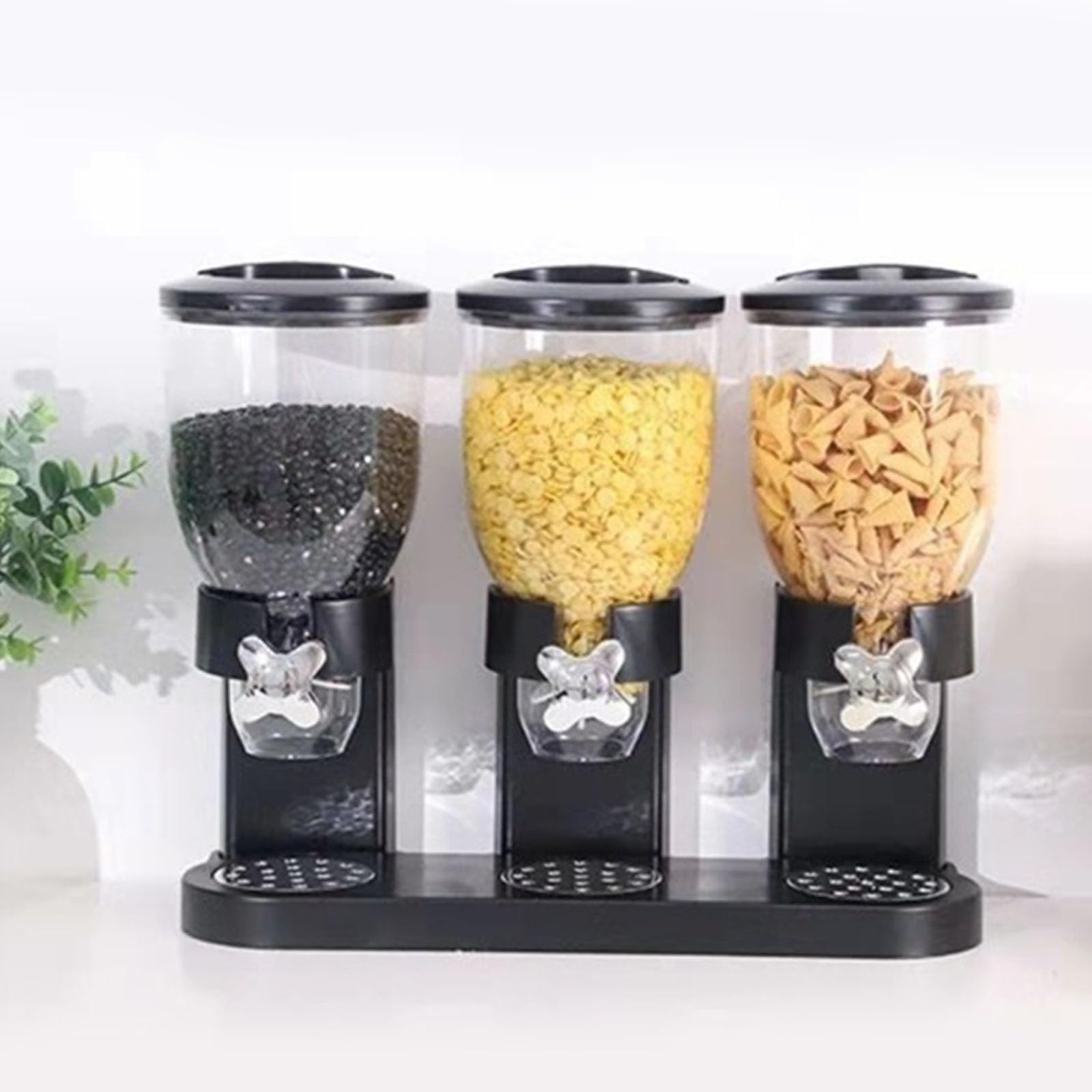 Distributore di cereali ad alta capacità da 2 litri, meccanismo di controllo triplo per un facile accesso agli snack e contenitore di stoccaggio