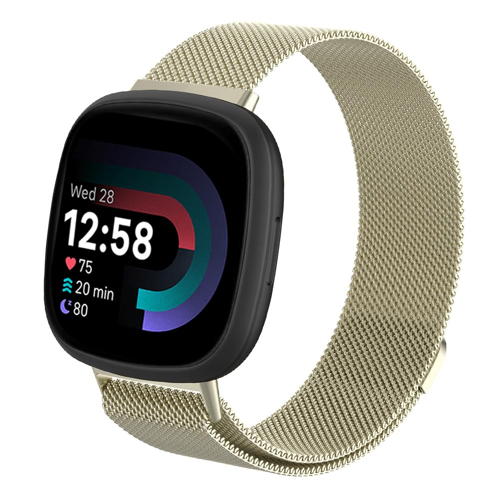 Moydolo Compatible with Fitbit Versa 3 Versa 4 Bands Women Men