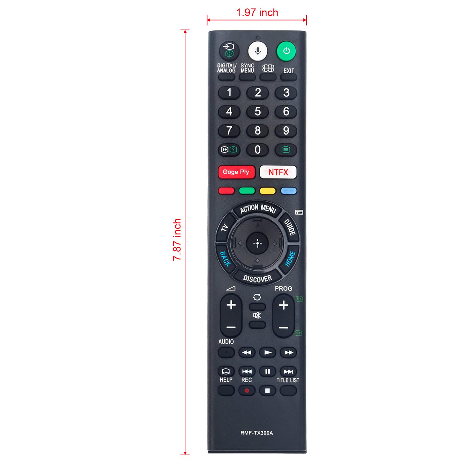 Amazon.com: RMF-TX300A Replaced Voice Remote fit for Sony TV KD