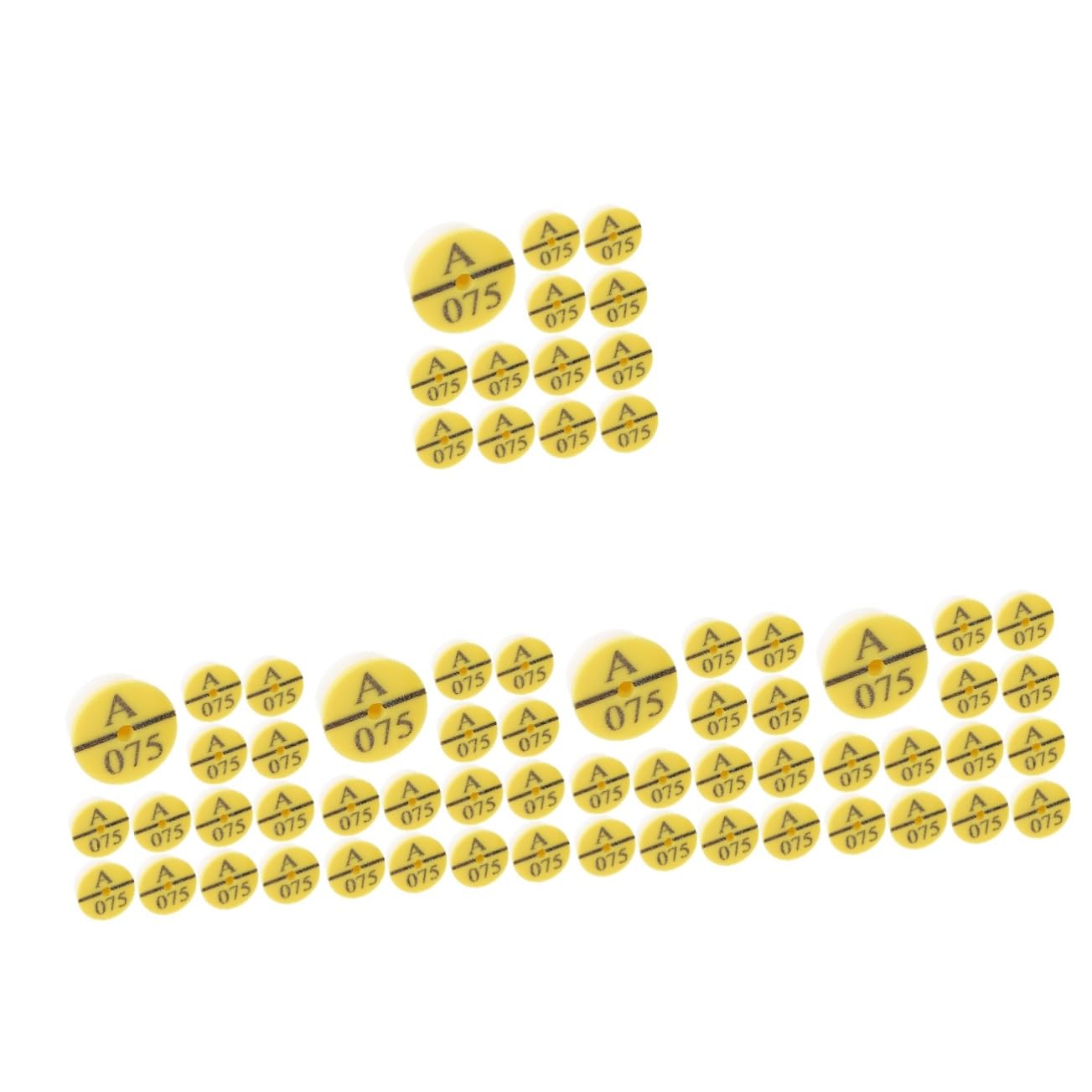 BESPORTBLE 250 Pièces étiquettes d'oreille de lapin Fournitures pour animaux Accessoires d'identification pour animaux étiquettes d'animaux d'oreille d'animaux Plastique
