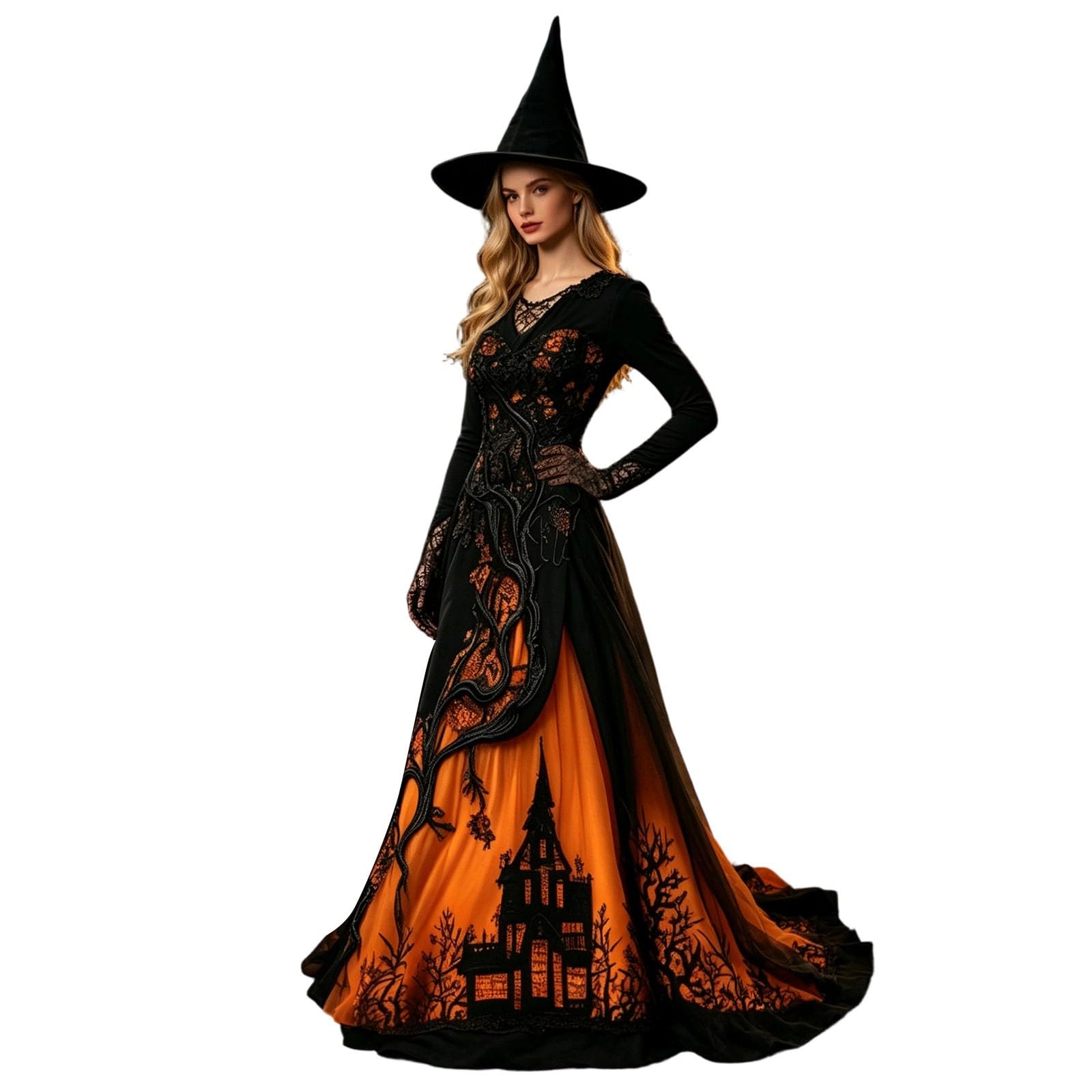 Witch Costume Women Halloween Costumes Adult Women Sexy Dresses Vintage