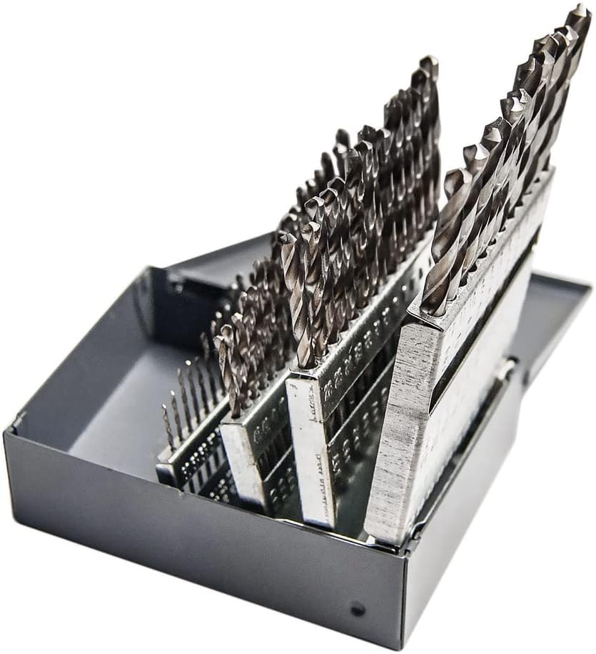Century Drill & Tool 11061 Wire Gauge Drill Bit Set, 60Piece Jobber