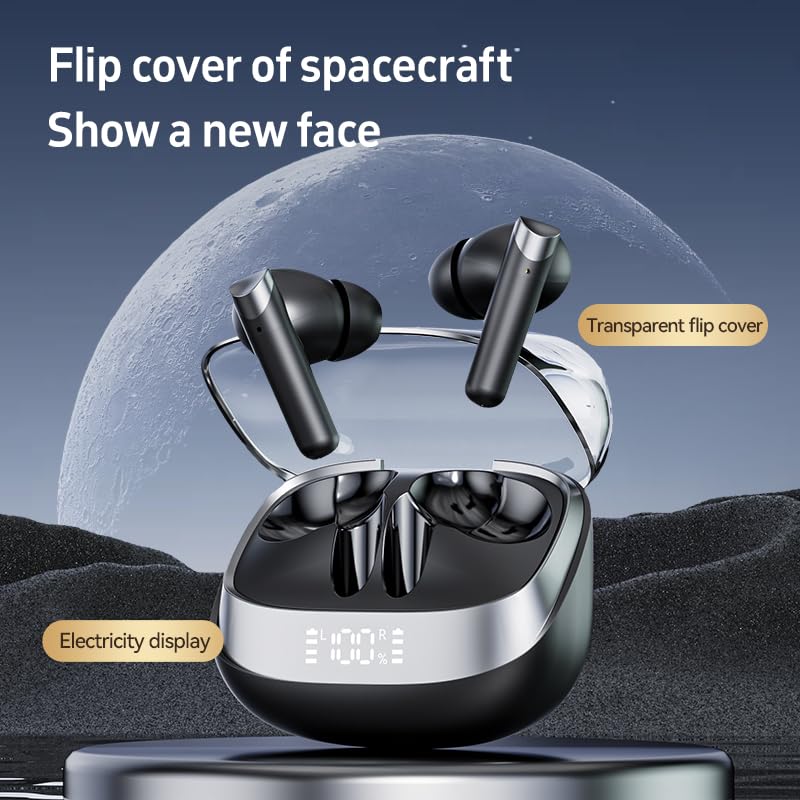 Image of Language Translator Earbuds, 3-in-1 AI Translation Earbuds Real-time Language Translating Earphones with 144-language & Accents, Two-Way TWS Earbuds Long Battery Life for Travel and Learning - Black