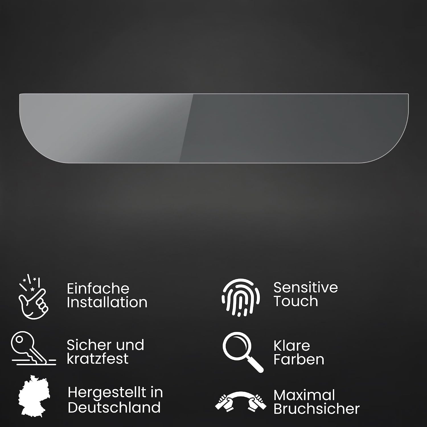 Bruni Screen Protector compatible with Apple iPhone 5 Protector Film, crystal clear Protective Film (Set of 2)