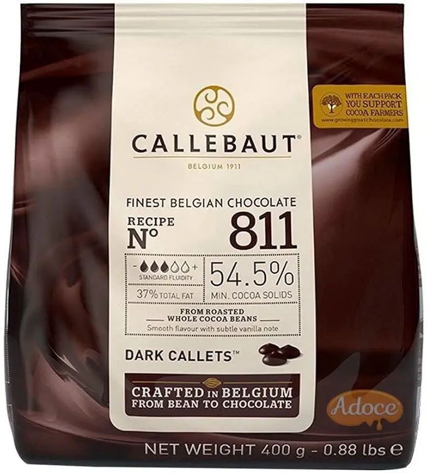 Gotas de Chocolate Meio Amargo 54,5% Cacau 811 400g - Callebaut