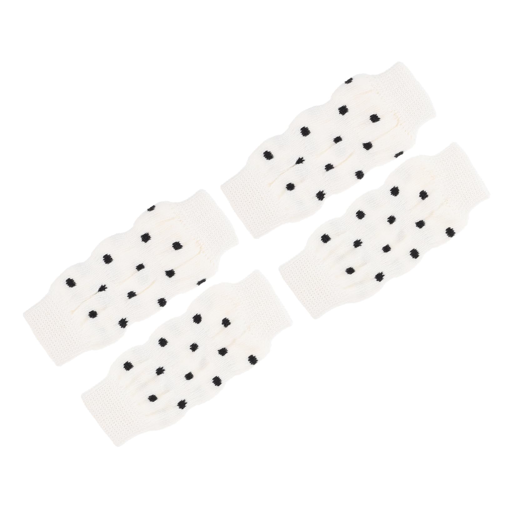 Garneck 4Pcs Non Skid Dog Socks with Stylish Patterns Breathable Leg Warmers for Puppies Slip Design Comfortable and Protective Pet Leg Sleeves for Dogs