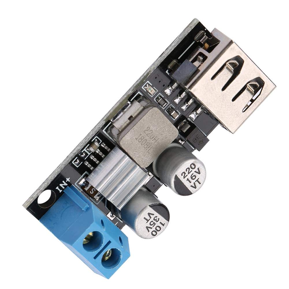 Modulo di tensione DC-DC, 12V 24V 6V-32V a 5V QC 3.0 Modulo di alimentazione di ricarica rapida USB Voltage Convertitore di tensione DC-DC Modulo di alimentazione