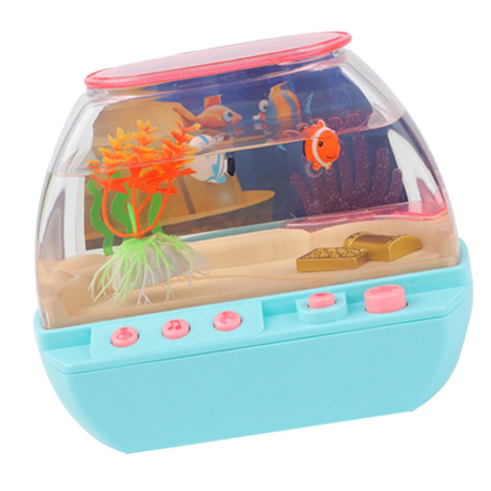 Jazuaiao Aquarium LED Fish Lamp for Bedroom and Virtual Marine Moving Fish Light Kids and Bedroom Night Light