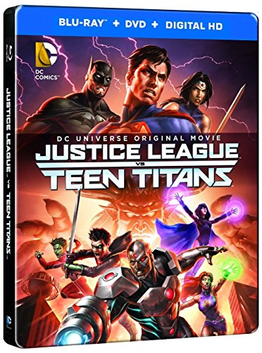 Justice League vs. Teen Titans Steelbook 2-Discs (Blu Ray + DVD + Digital HD) image 2
