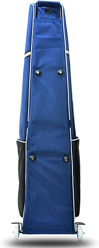 Miniatura 4 de ThreeWOT Bolsa de rueda para esgrima con barra de tracción para máscara de espada y traje de valla, carrito de esgrima para sable de espadas y papel