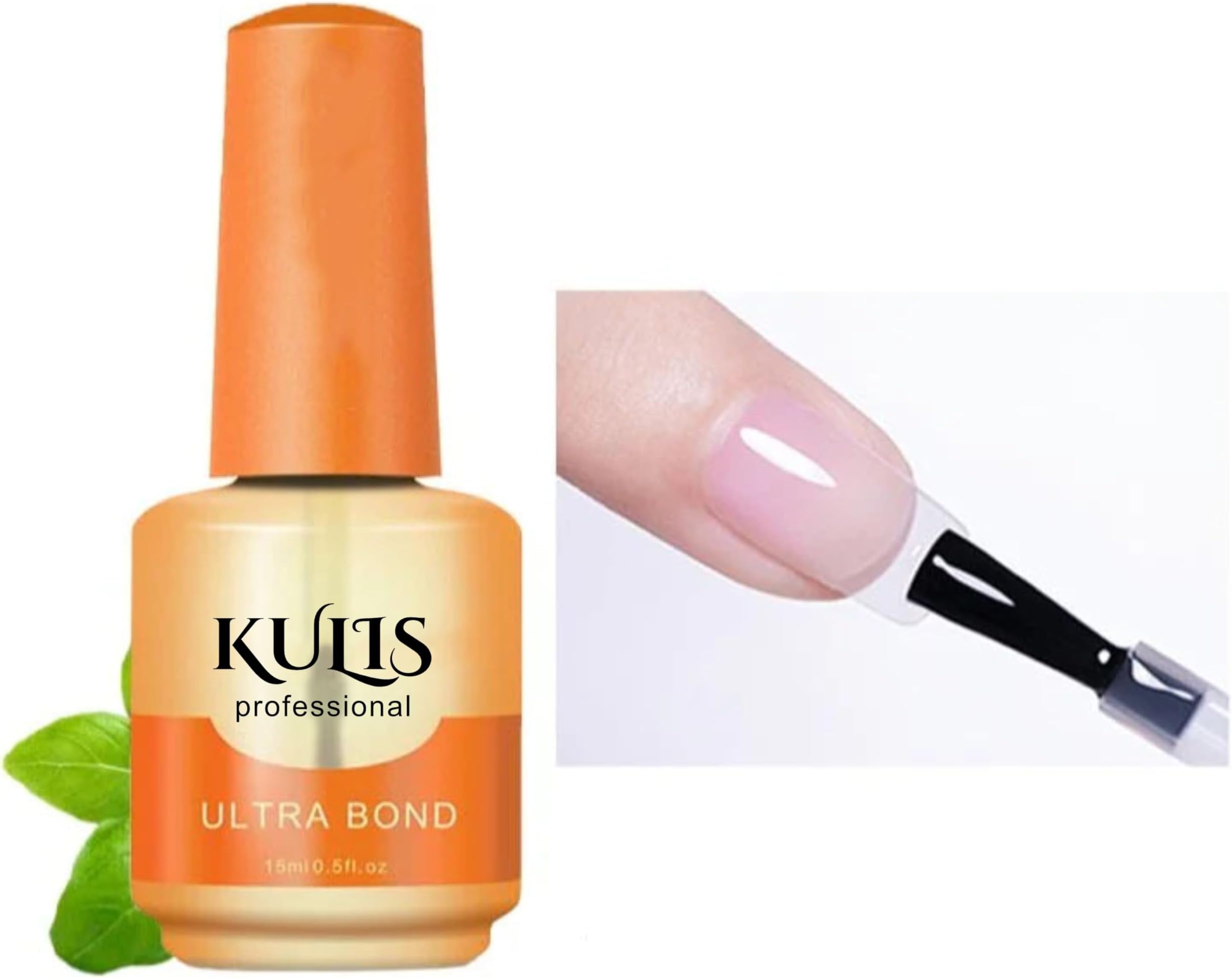 Ultra Bond Nail Primer 15ml | Strong Adhesion Base for Gel & Acrylic Nails | UV & LED Lamp Compatible, Long-Lasting Nail Prep Formula