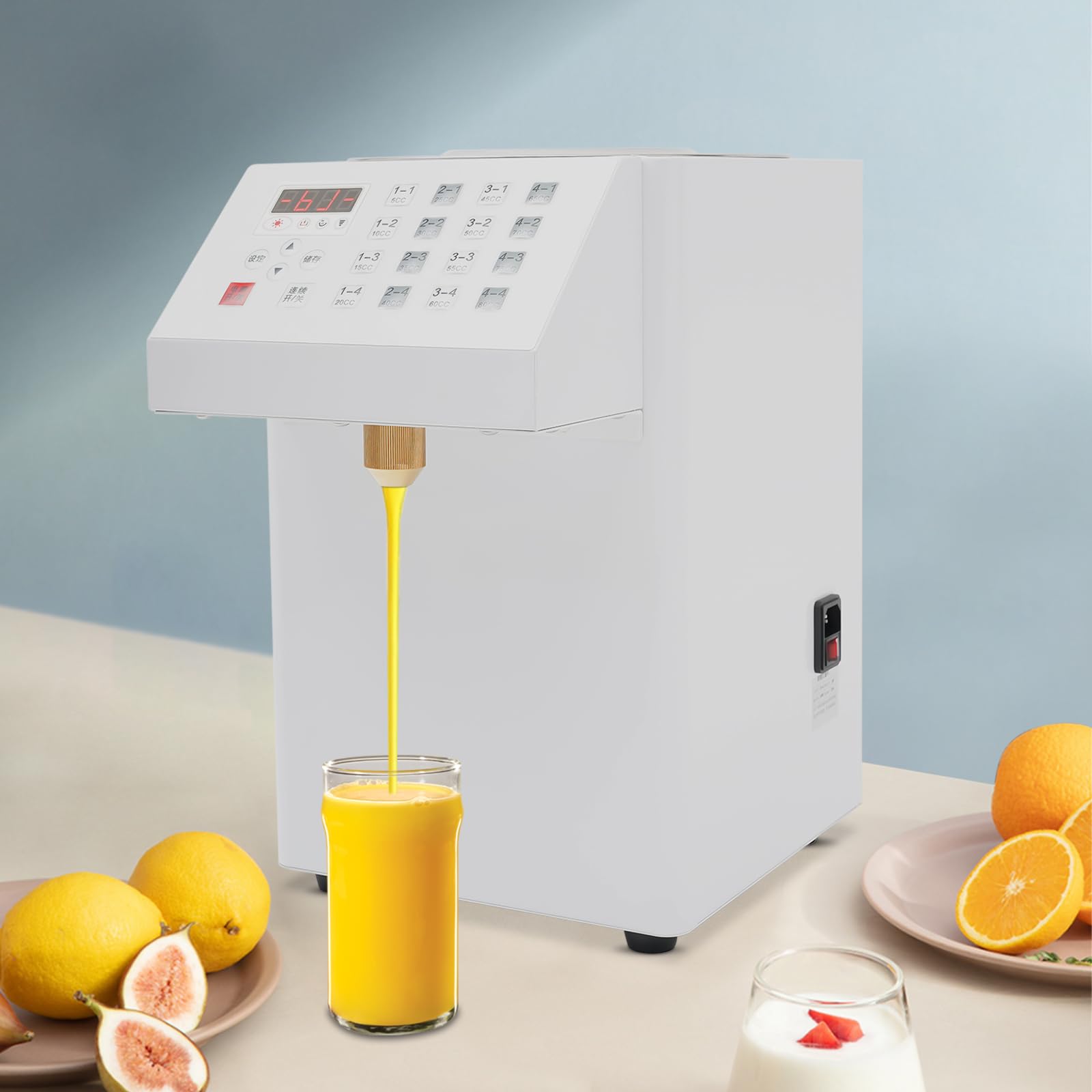 Komercyjny automatyczny dozownik fruktozy do elektrycznego syropu fruktozowego ze stali nierdzewnej 8 l automatyczny dozownik fruktozy do herbaty.
