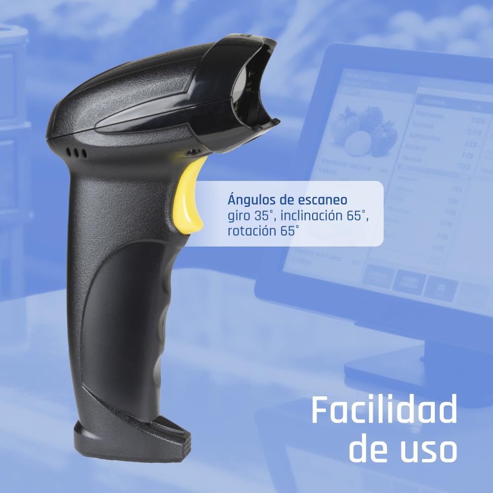 iggual Lector código barras 1D Bluetooth WiFi 2.4G