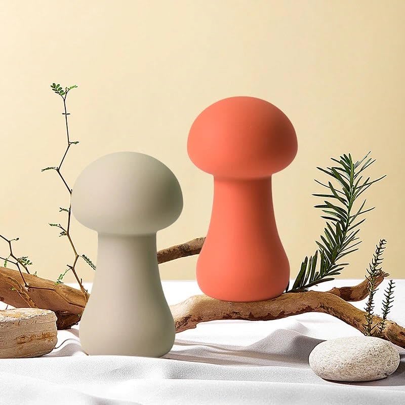 Mini vibrateur clitoris champignon orange pour libérer les tensions intimes et explorer le plaisir