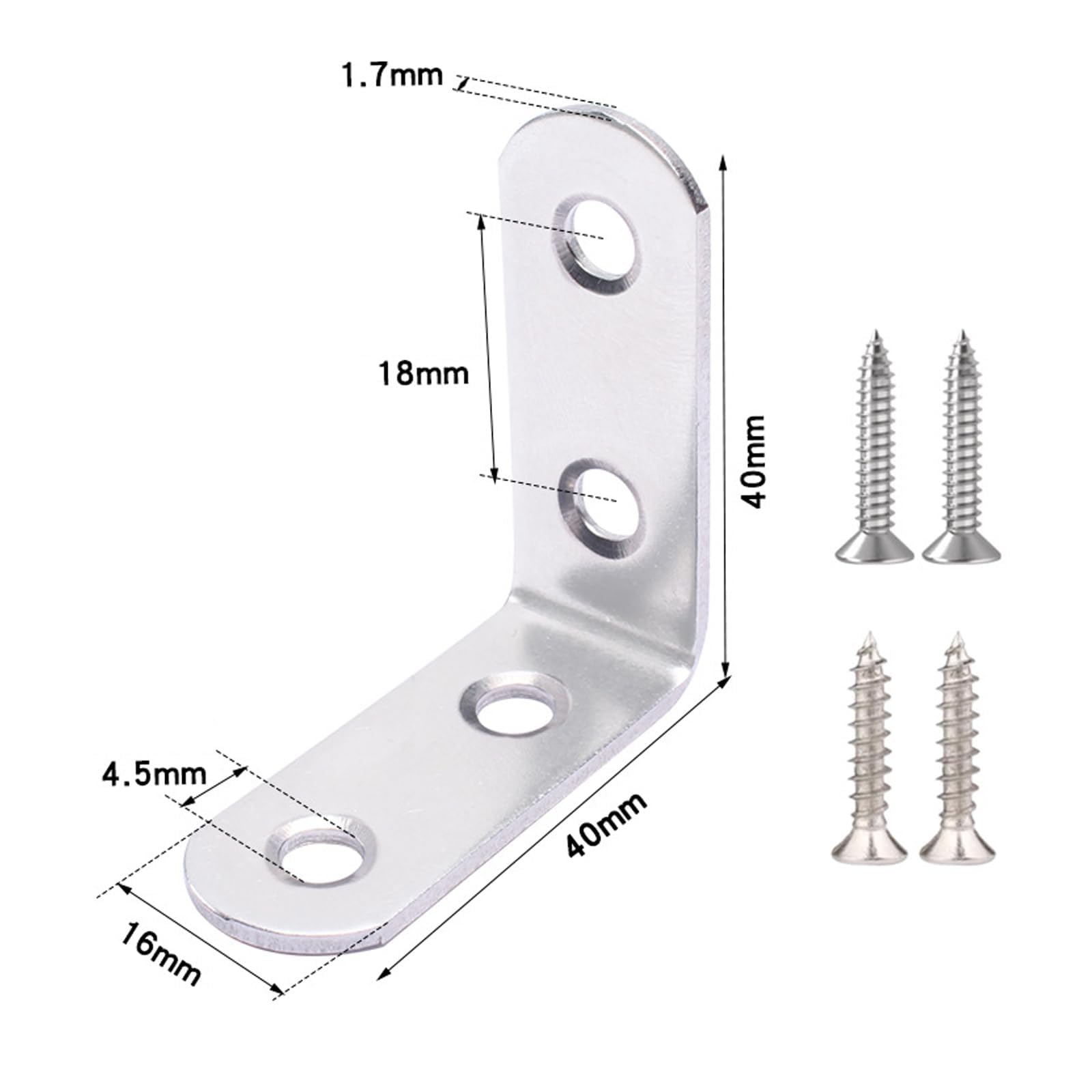 8pcs Furniture Anchors, Anti-Tip Furniture Anchors Secure Stainless Steel - Image 2