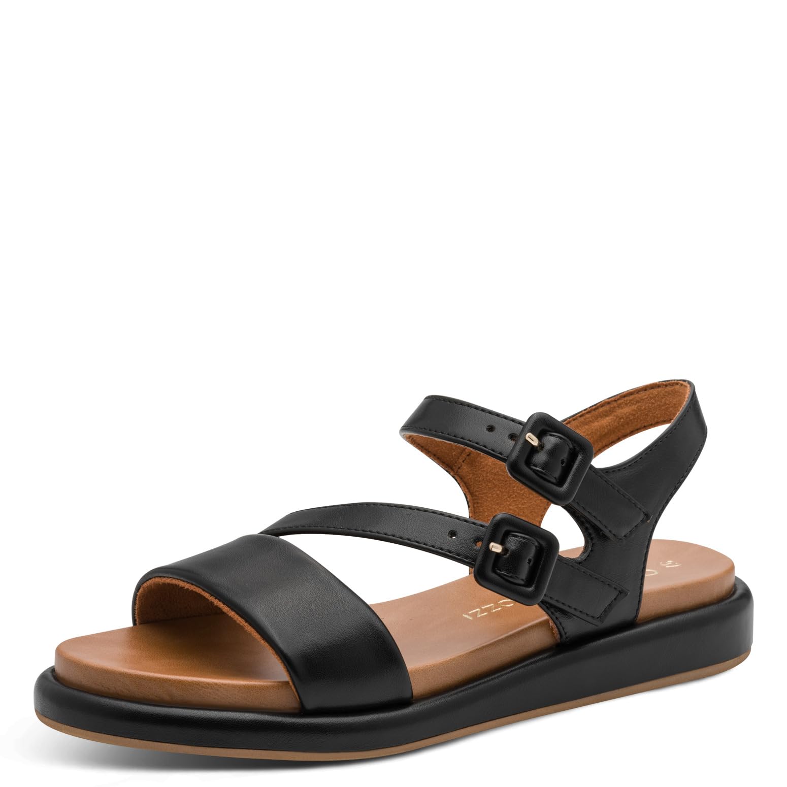 MARCO TOZZI Women Sandal soft Lining Vegan Modern, black (BLACK), 8.5 UK