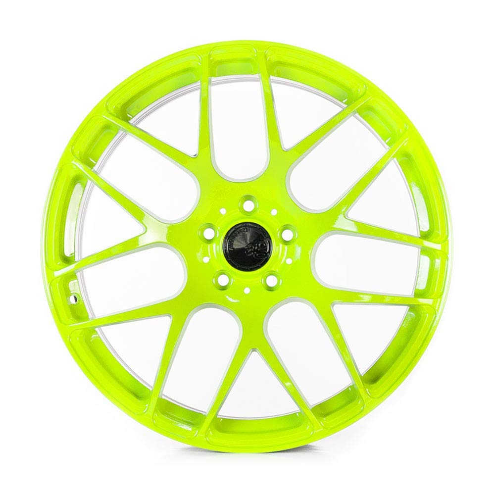 Superwrap Sprayable Vinyl Wrap - High Gloss Finish - Covers 4 Car Wheels Up to 17" or 2 Motorcycle Wheels - Ithaca Green - Wheel Kit