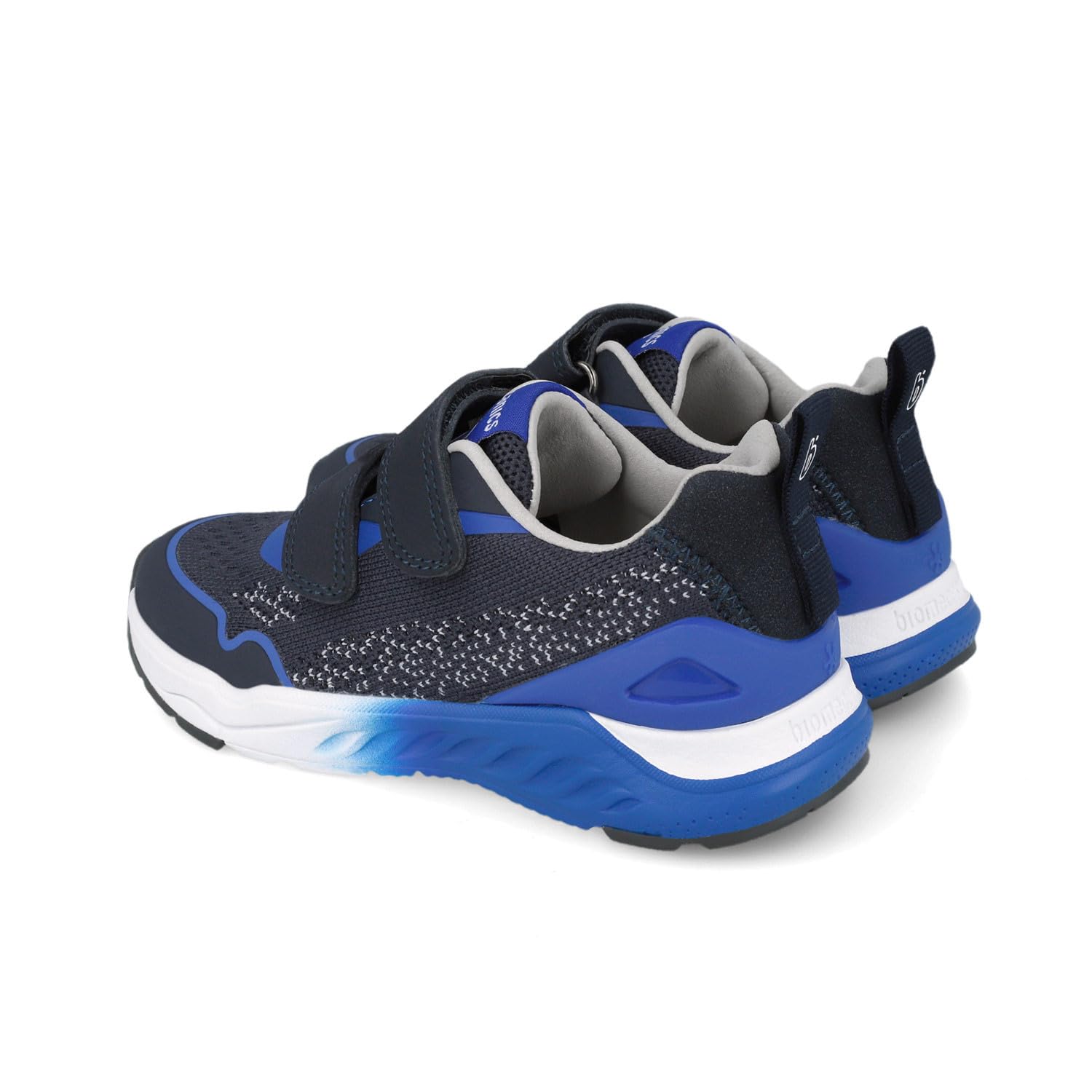 Biomecanics Zapatillas Niño 251270-A455 | Azul Marino con Azul Eléctrico | Doble Cierre Adhesivo | Tejido Transpirable | Antideslizante