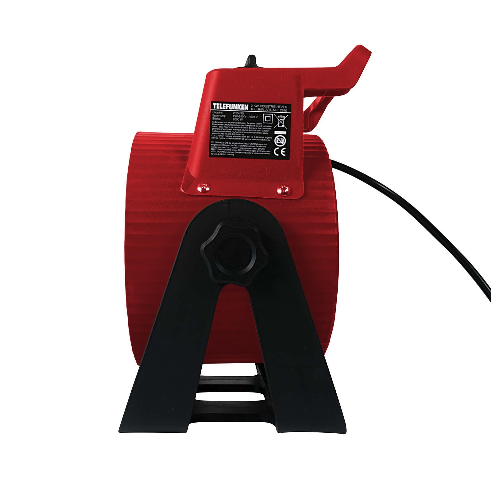 TELEFUNKEN Bauheizer Industrie Heizer Keramikheizer Heizgebläse elektrischer Heizlüfter Heizstrahler elektrisch Heizkanone Elektro Heizer Heizstrahler elektrisch | THL-2kW