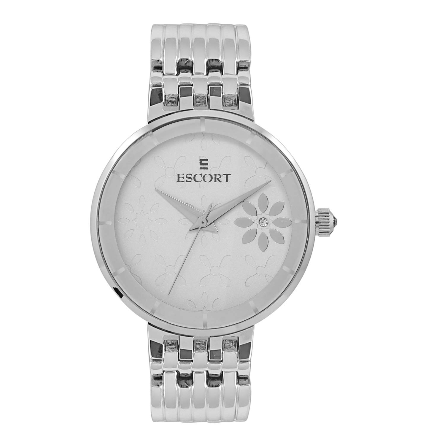 Escort Analog White Dial Women's Watch-E 1800-7089 SM.1