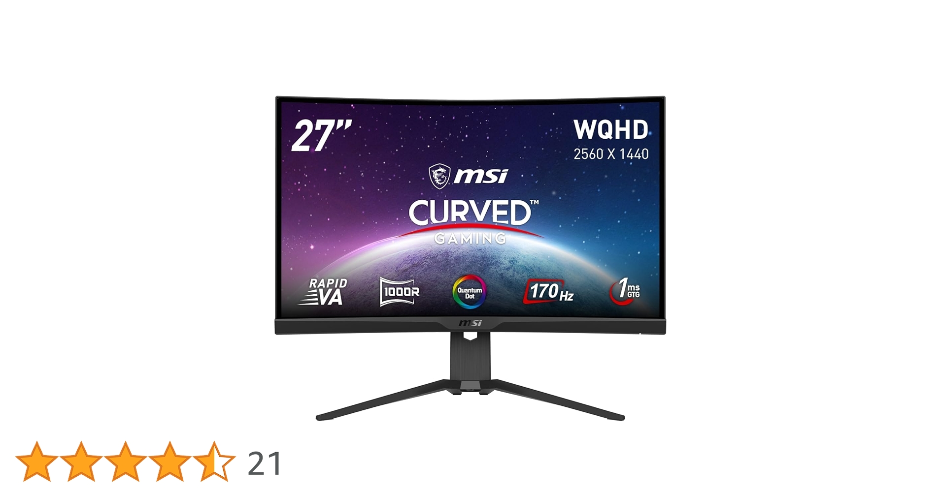 Amazon.co.jp: MSI 湾曲ゲーミングモニター MAG 275CQRF-QD 27インチ