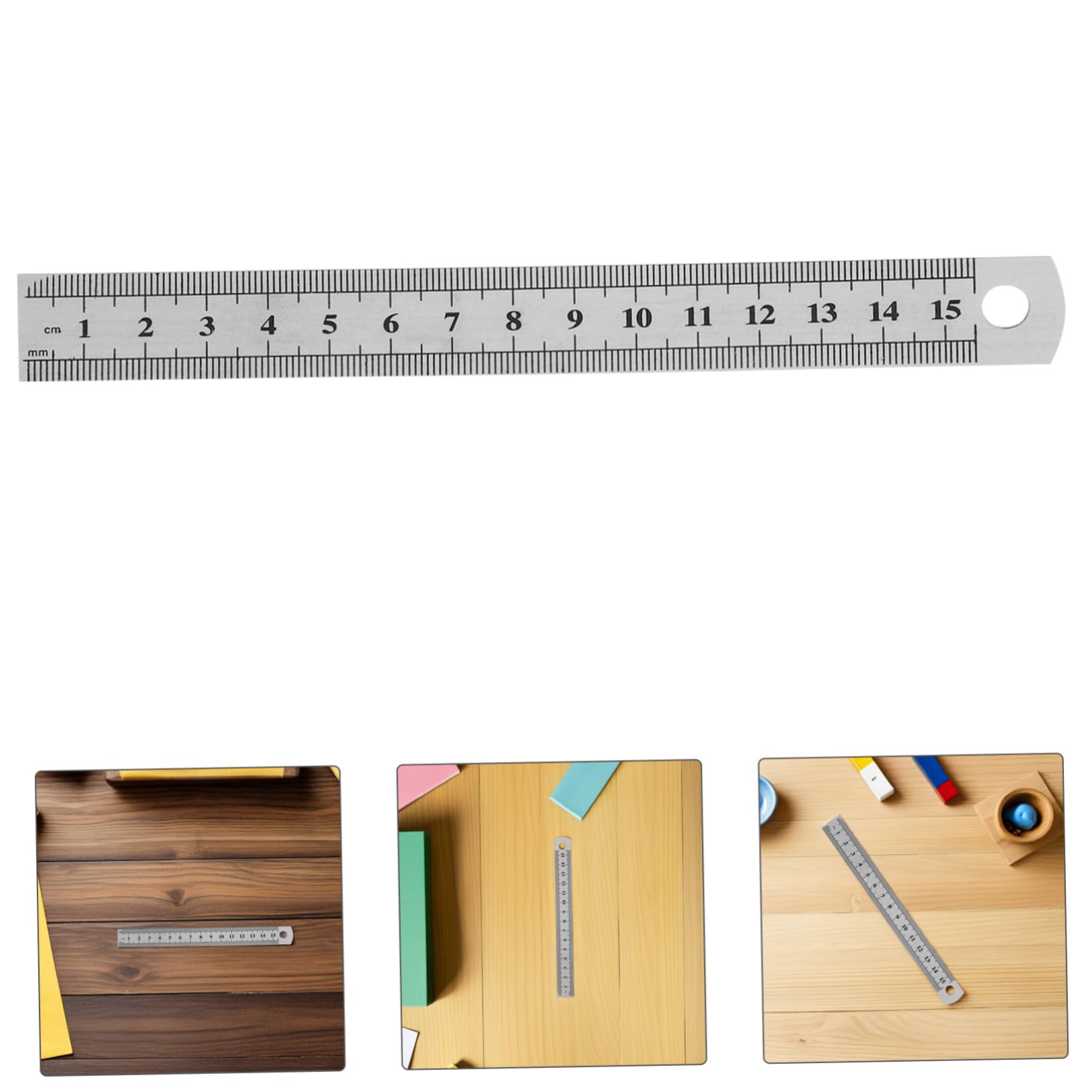 Sewroro Regla de Bolsillo 30 Piezas 15cm 6 Pulgadas Acero Inoxidable
