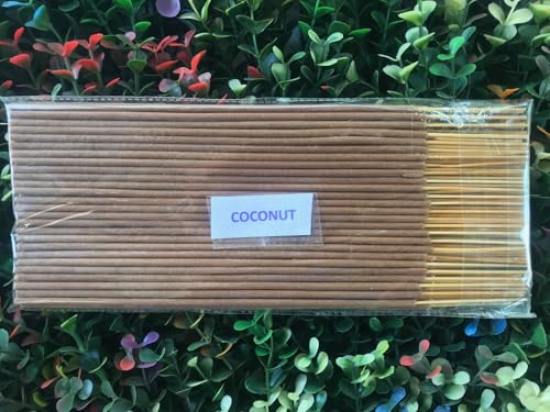 Coconut Incense Sticks (100 Sticks) - 100% Natural Traditional Indian
