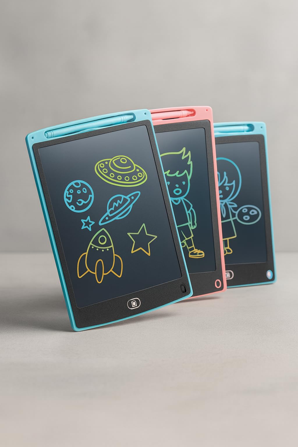Skoolster LCD Writing Tablet/pad/Board 16" inch with Stylus Pen and Rainbow Display Screen, for Learning, Drawing, Playing, and doodling Fun for Kids (Light Blue)-image-29