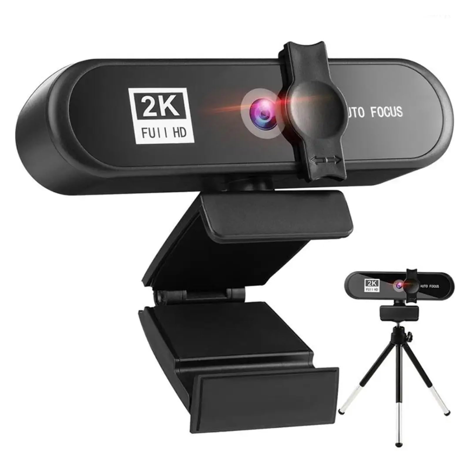 Kamera internetowa, Uniwersalna kamera internetowa na żywo o wysokiej rozdzielczości 4K z autofokusem Kamera Bezpłatny dysk USB mikrofonem komputerowa Szerokokątna Łatwa instalacja(8802-2k)