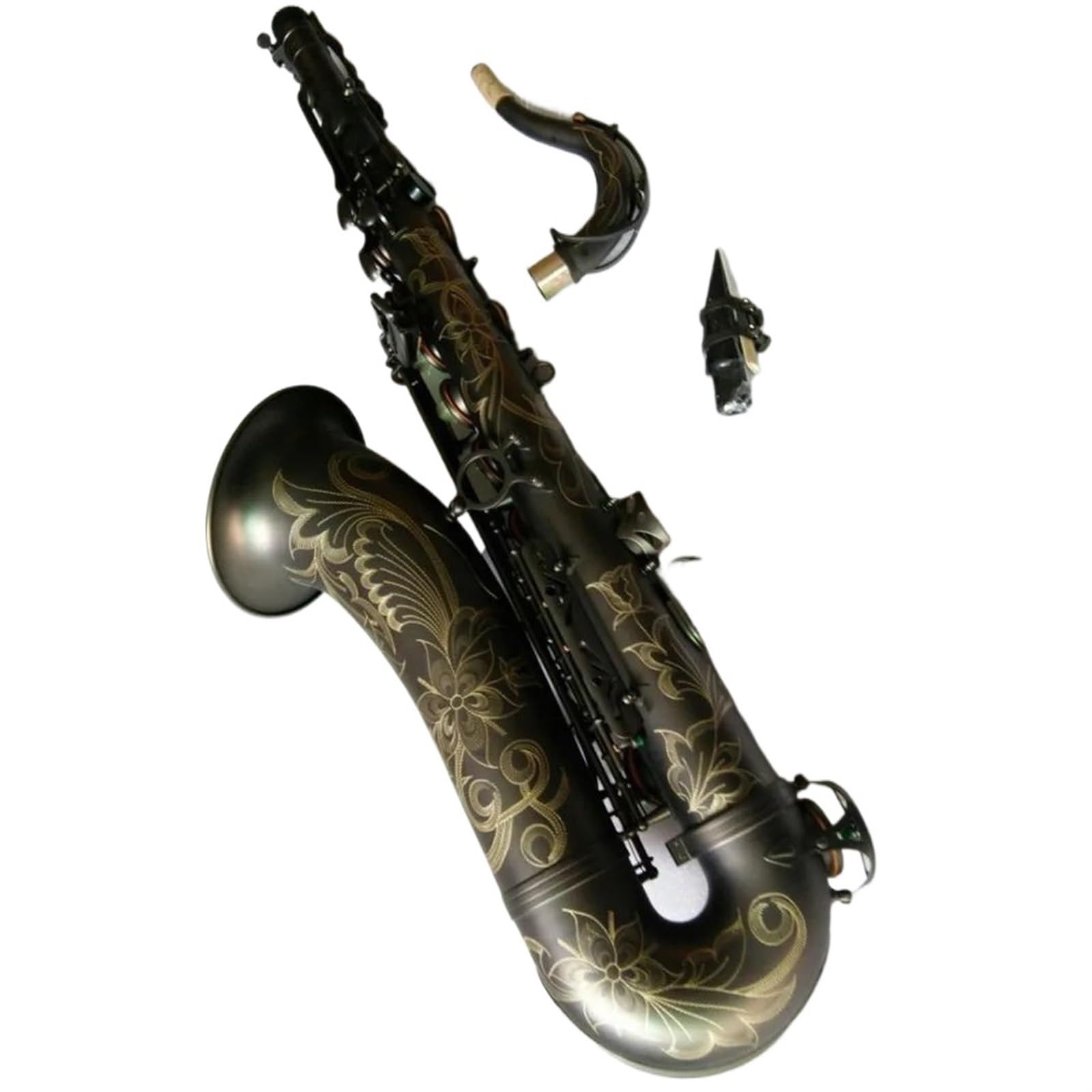 Japoński Saksofon Tenorowy Matowy Czarny Saksofon Profesjonalny Instrument Muzyczny Grający Z Ustnikiem profesjonalny Saksofon (Color : Tenor saxophone)